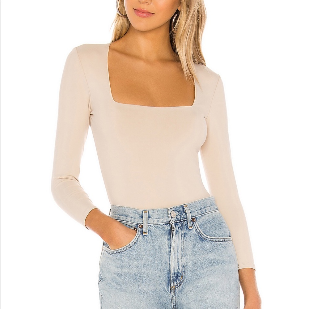 Free people square neck body suit